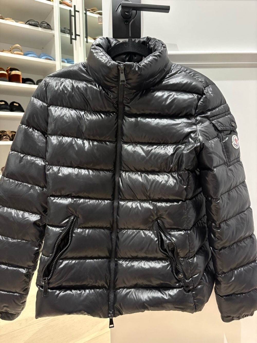 Women’s Authentic Moncler black puffer jacket size 1